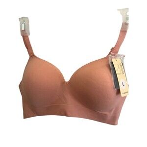 truekind Supportive Wireless Shaping Seamless T-Shirt Bra Peach Size L